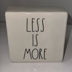 Rae Dunn Paperweight Less Is More / More Or Less Minimalist Minimalism